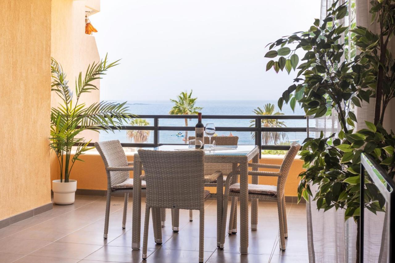 Апартаменты Frontline Penthouse With Heated Pool And Parking Лос Кристианос Экстерьер фото