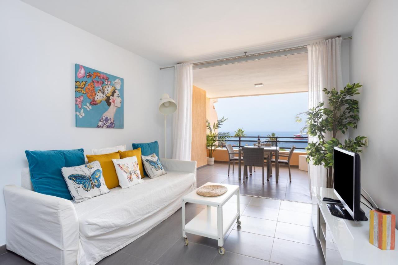 Апартаменты Frontline Penthouse With Heated Pool And Parking Лос Кристианос Экстерьер фото