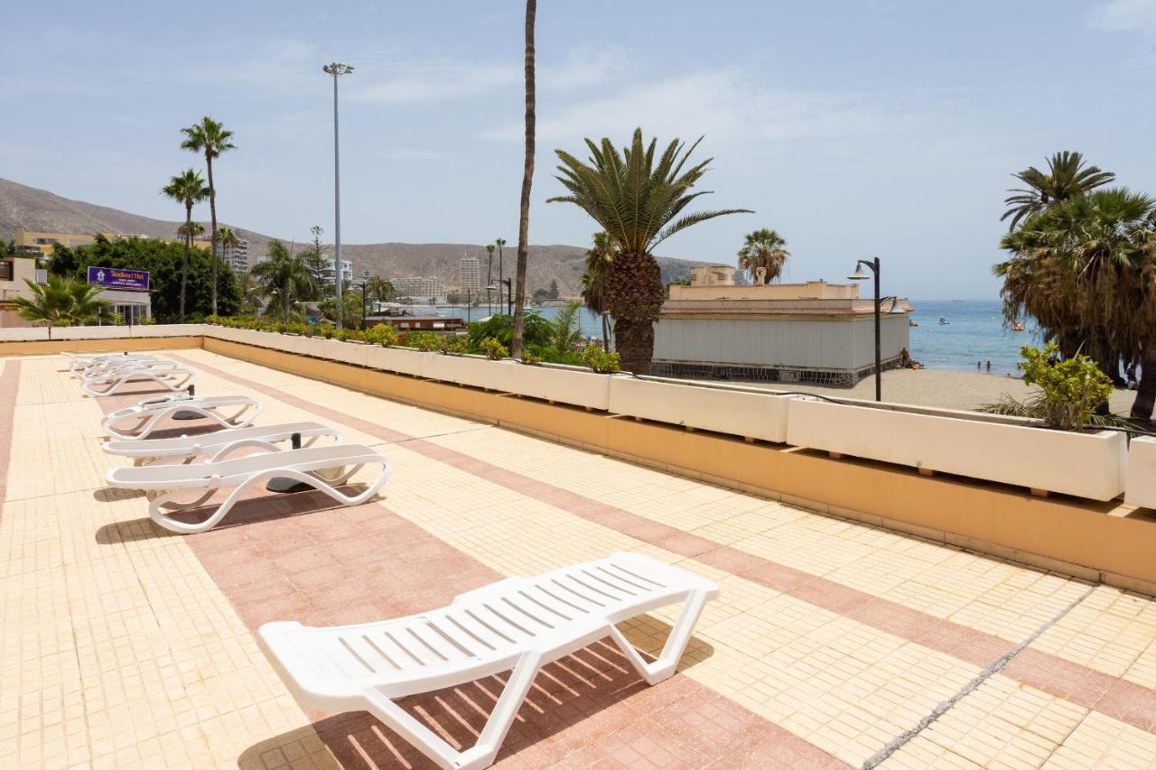 Апартаменты Frontline Penthouse With Heated Pool And Parking Лос Кристианос Экстерьер фото