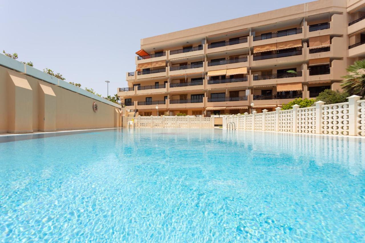Апартаменты Frontline Penthouse With Heated Pool And Parking Лос Кристианос Экстерьер фото
